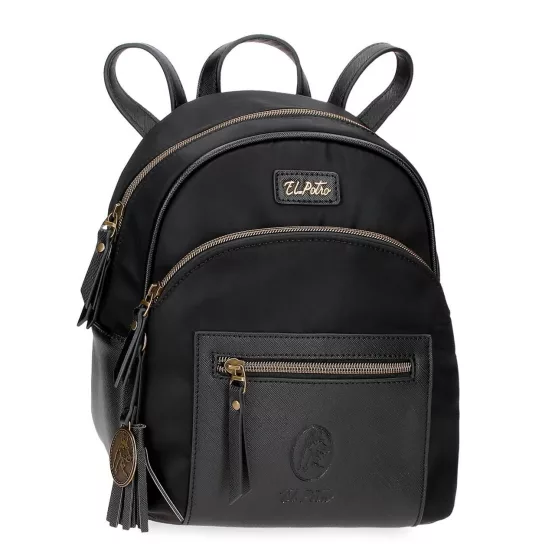 Mochila 25cm El Potro Lana Negro 5262021