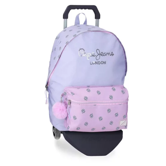 Mochila 44cm Becca Pepe Jeans Con Carro 68324T1