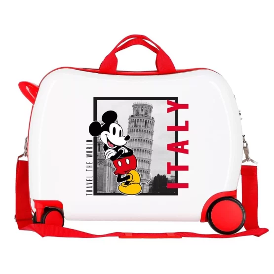 Maleta Correpasillos Mickey Italy Blanco 3679821 - Imagen 2