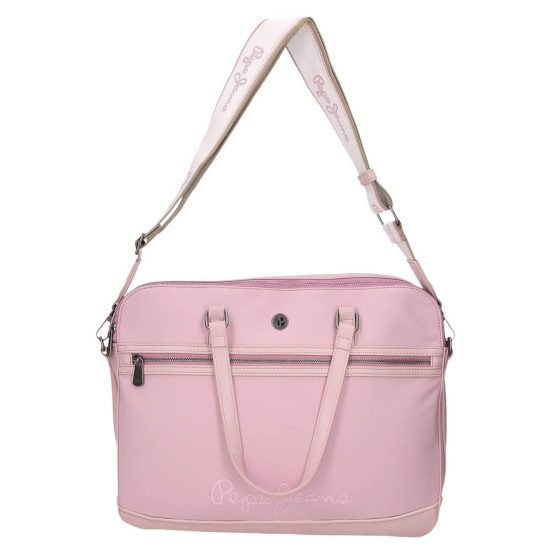 Maletín Porta Ordenador Pepe Jeans Corin Rosa 7956032 - Imagen 8