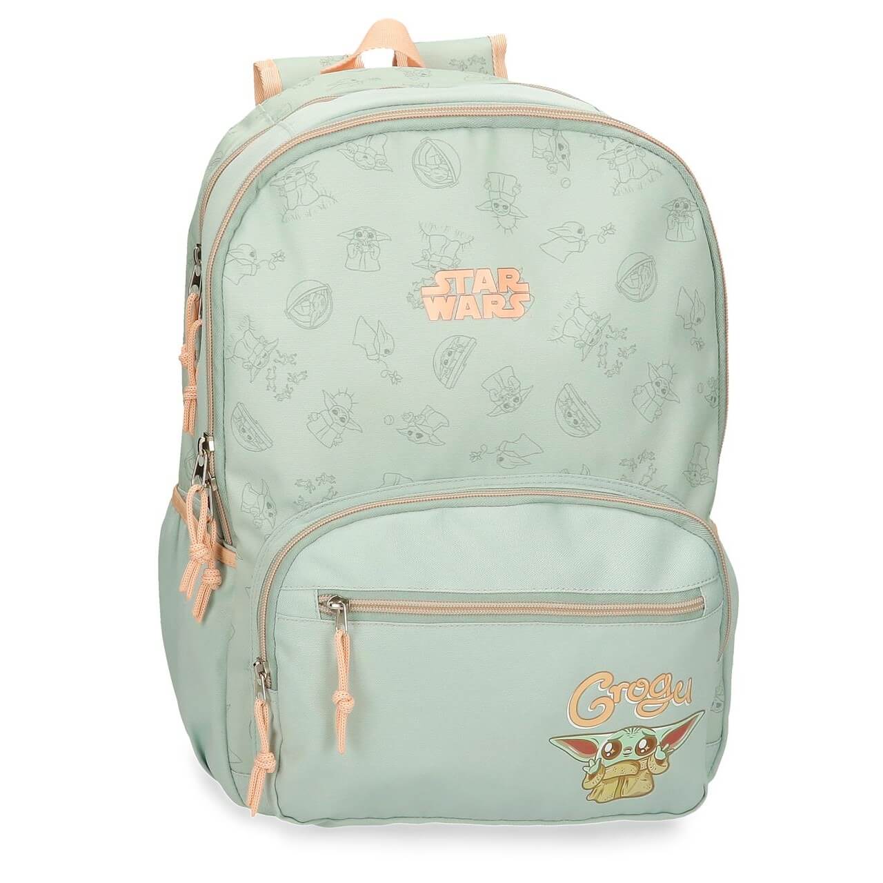 Mochila Escolar Doble Compartimento Grogu Star Wars 3812721 Bolsos Aris