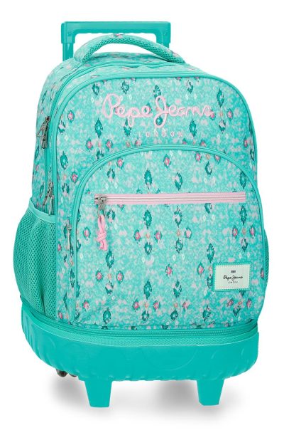 Comprar Mochila Pepe Jeans Sun 43 cm Turquesa Verde 6112941 - Foto en Bolsos Aris