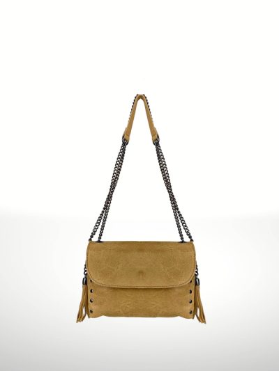 Comprar Bolso de piel Gamuza Gessica 230313 Camel Italian´s Leather - Foto en Bolsos Aris