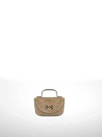Comprar Bolso de piel Gamuza Lala 251204 Taupe Italian´s Leather - Foto en Bolsos Aris