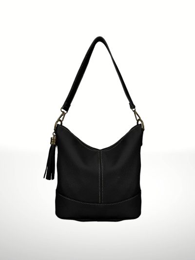 Comprar Bolso de piel vacuno Siria Negro Italian´s Leather - Foto en Bolsos Aris