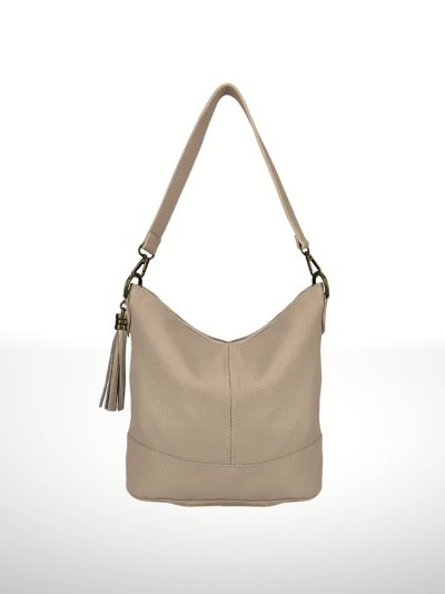 Comprar Bolso de piel vacuno Siria Taupe Italian´s Leather - Foto en Bolsos Aris